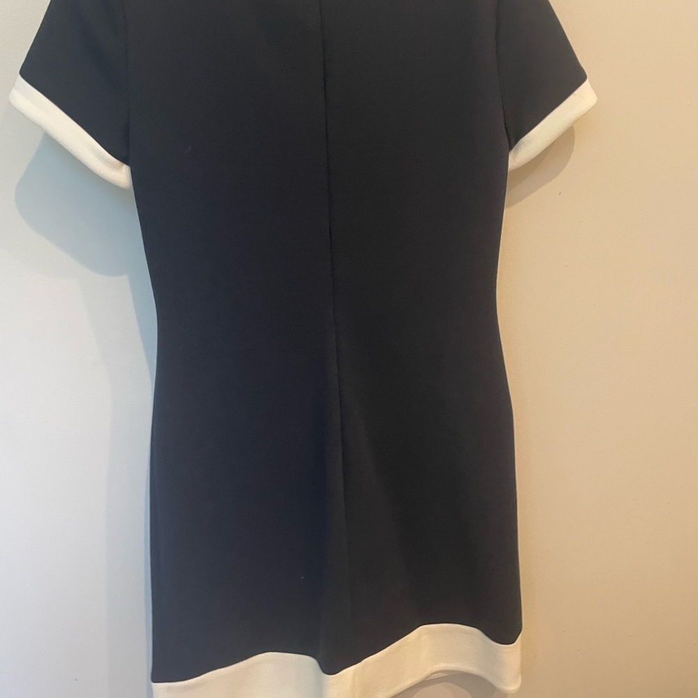 NWOT Tommy Hilfiger Navy Dress with White Trim - Picture 3 of 4